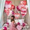 Red Heart Valentine Balloons – 16 Pcs ‘I Love You’ Foil Mylar Balloons for Happy Valentine’s Day Romantic Party Decorations